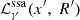 $ \mathcal{L}_{\gamma}^{\mathrm{ssa}}(x^\prime,\ R^\prime) $