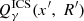 $ Q_{\mathrm{\gamma}}^{\mathrm{ICS}}(x^\prime,\ R^\prime) $