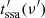 $ t^\prime_{\rm ssa}(\nu^\prime) $