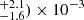 $ ^{+2.1}_{-1.6})\times 10^{-3} $