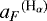 $a_F{}^{(\textrm{H}_{\alpha})}$