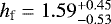 $h_{\textrm{f}} =1.59^{+0.45}_{-0.53}$