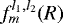 $f_m^{l_1,l_2}(R)$
