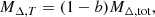 $$ \begin{aligned} M_{\Delta , T} = (1-b) M_{\Delta , \mathrm {tot}}, \end{aligned} $$