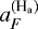 $a_F^{(\textrm{H}_{\textrm{a}})}$