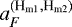 $a_F^{(\textrm{H}_{\textrm{m1}},\textrm{H}_{\textrm{m2}})}$