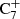 $ \mathrm{C}_7^+ $
