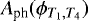 $A_{\textrm{ph}}(\phi_{T_{1},T_{4}})$