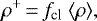\begin{equation*}\rho^+\,{=}\,f_{\textrm{cl}}\ \langle\rho\rangle,\end{equation*}
