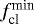 $f^{\textrm{min}}_{\textrm{cl}}$