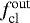 $f^{\textrm{out}}_{\textrm{cl}}$