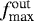 $f_{\textrm{max}}^{\textrm{out}}$