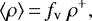 \begin{equation*}\langle\rho\rangle\,{=}\,f_{\textrm{v}}\ \rho^+,\end{equation*}
