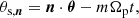 $$ \begin{aligned} \theta _{\text{s},\boldsymbol{n}}= \boldsymbol{n}\cdot \boldsymbol{\theta }- m \Omega _\mathrm{p} t, \end{aligned} $$