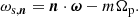 $$ \begin{aligned} \omega _{\text{s},\boldsymbol{n}}= \boldsymbol{n}\cdot \boldsymbol{\omega }- m \Omega _\mathrm{p} . \end{aligned} $$