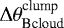 $\Delta\theta^{\textrm{clump}}_{\textrm{Bcloud}}$