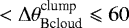 $<\Delta\theta^{\textrm{clump}}_{\textrm{Bcloud}}\leqslant60$