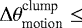 $\Delta\theta^{\textrm{clump}}_{\textrm{motion}}\leq$