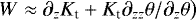 $W \approx \partial_z K_{\textrm{t}} + K_{\textrm{t}} \partial_{zz} \theta / \partial_z\theta\big)$