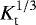 $K_{\textrm{t}}^{1/3}$