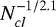 $N_{cl}^{-1/2.1}$