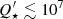 $ Q_\star^\prime\lesssim10^7 $