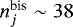 $n^{\text{bis}}_j\sim 38$