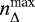 $ n^{\text{max}}_{\Delta}$