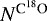 $N^{{\textrm{C}^{18}\textrm{O}}}$