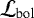 $\mathcal{L}_{\textrm{bol}}$
