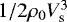 $1/2 \rho_0 V_{\textrm{s}}^3$