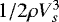 $1/2 \rho V_s^3$