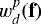 $w^p_d(\textbf{f})$