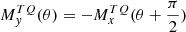 $ M^{TQ}_{y}(\theta) = -M^{TQ}_{x}(\theta + \frac{\pi}{2}) $