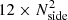 $ 12\times N_{\rm side}^2 $