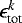 $\epsilon_{\text{tot}}^k$