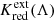 $ K^{\mathrm{ext}}_{\mathrm{red}}(\Lambda) $