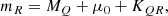 $$ \begin{aligned} m_R = M_Q + \mu _0 + K_{QR}, \end{aligned} $$