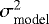 $\sigma_{\textrm{model}}^2$