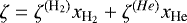 $\zeta = \zeta^{(\textrm{H}_2)} x_{\textrm{H}_2} + \zeta^{(He)} x_{\textrm{He}}$