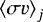 $\left<\sigma v\right>_{j}$