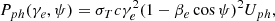 $$ \begin{aligned} P_{ph}(\gamma _e,\psi ) = \sigma _T c \gamma _e^2(1-\beta _e\cos \psi )^2 U_{ph}, \end{aligned} $$