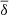 $ \overline{\delta} $