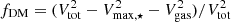 $ f_{\rm DM} = (V_{\rm tot}^2-V^2_{\rm max,\star}-V^2_{\rm gas})/V_{\rm tot}^2 $