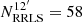 $ N_{\rm RRLS}^{12^{\prime}}=58 $