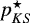 $p_{KS}^{\star}$