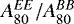 $A_{80}^{EE}/A_{80}^{BB}$