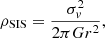 $$ \begin{aligned} \rho _{\mathrm{SIS} } = \frac{\sigma _{ v}^2}{2\pi Gr^2}, \end{aligned} $$