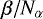 $\beta/N_{\alpha}$