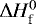 $\Delta H_{\textrm{f}}^0$